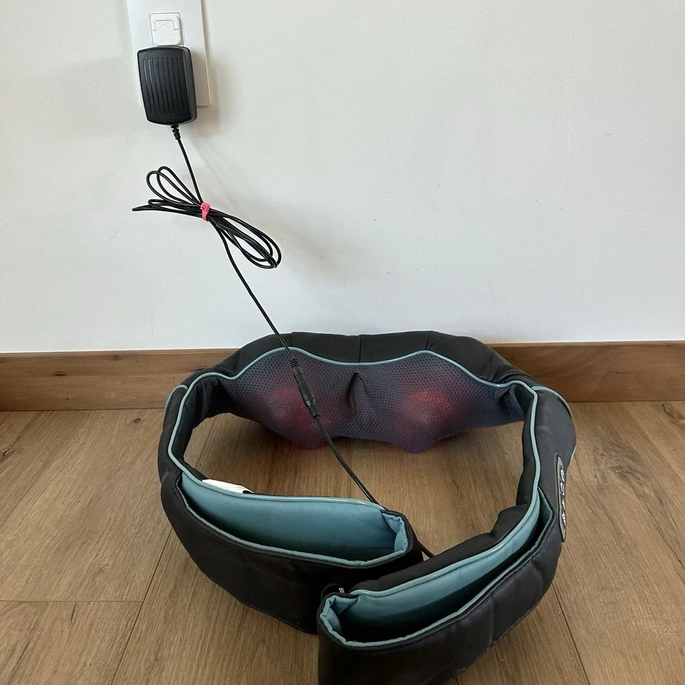 Shiatsu Back Shoulder and Neck Massager with Heat, Electric Deep Tissue 4D Knead